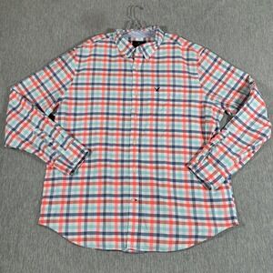 American Eagle Outfitters Shirt Mens 2XL Multicolor Plaid Classic Button Front